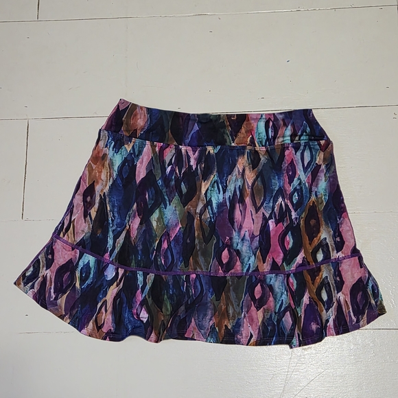 Multicolor Abstract Skort - Picture 3 of 3